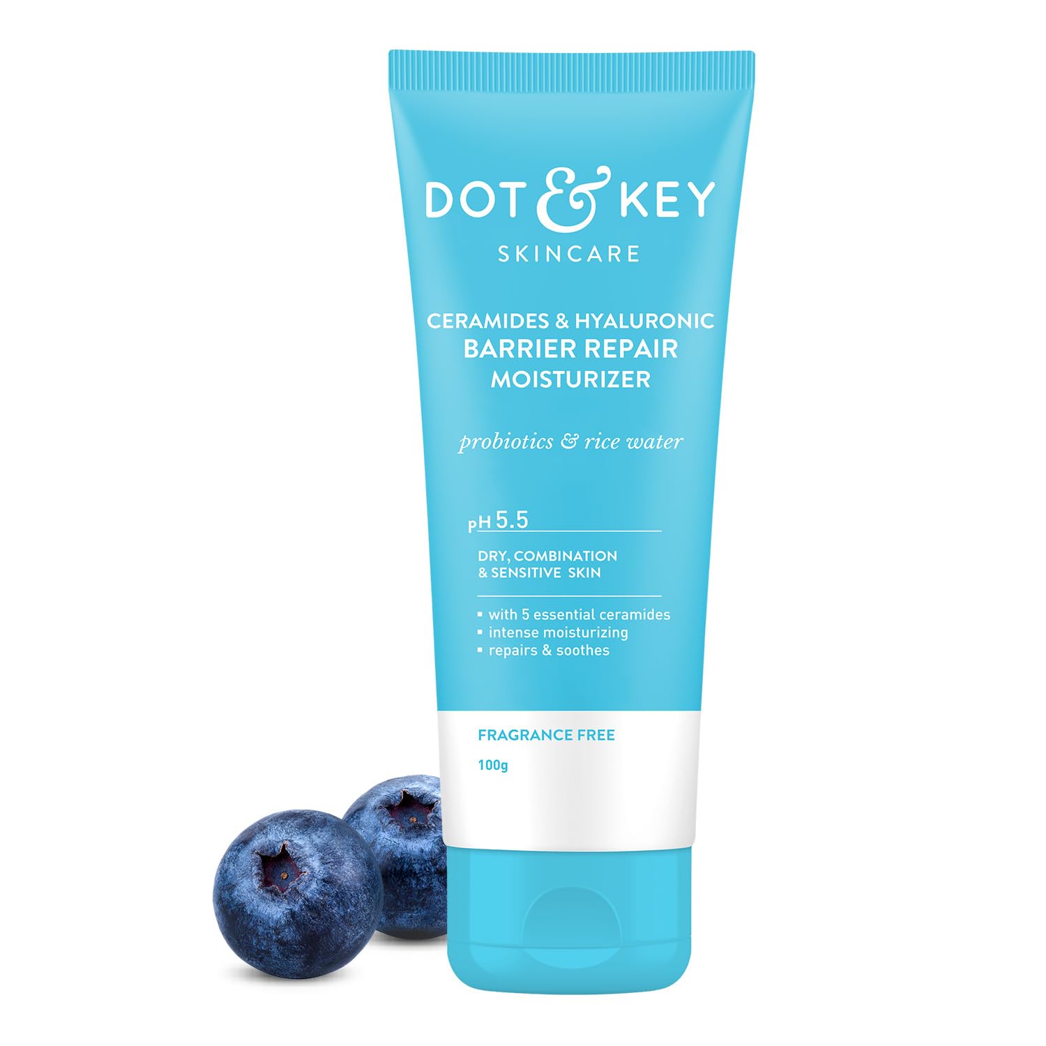 Dot & Key Ceramides Moisturizer with Hyaluronic for Intense Moisturizing and Skin Strengthening