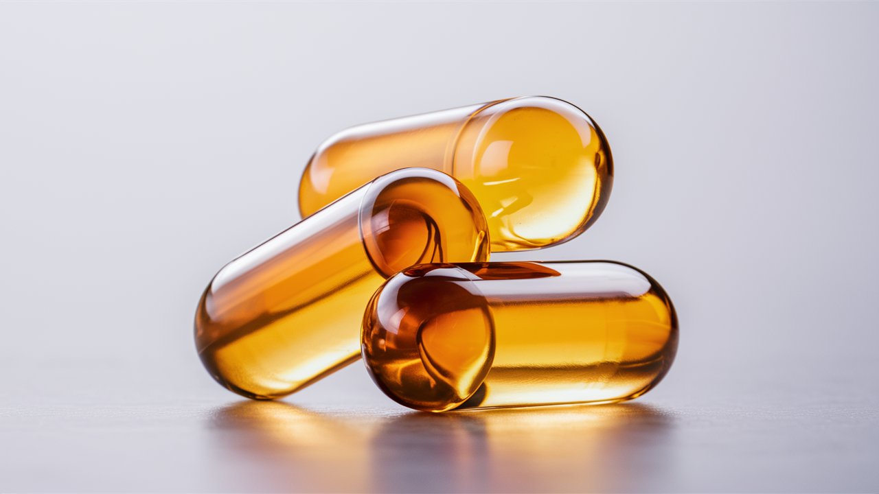 Fish oil capsules 