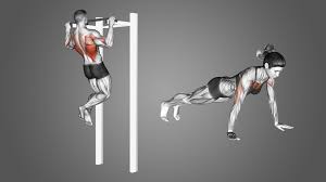 Push-ups and pull-ups