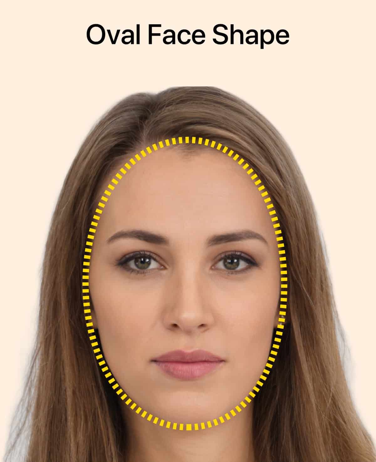 Oval face shape