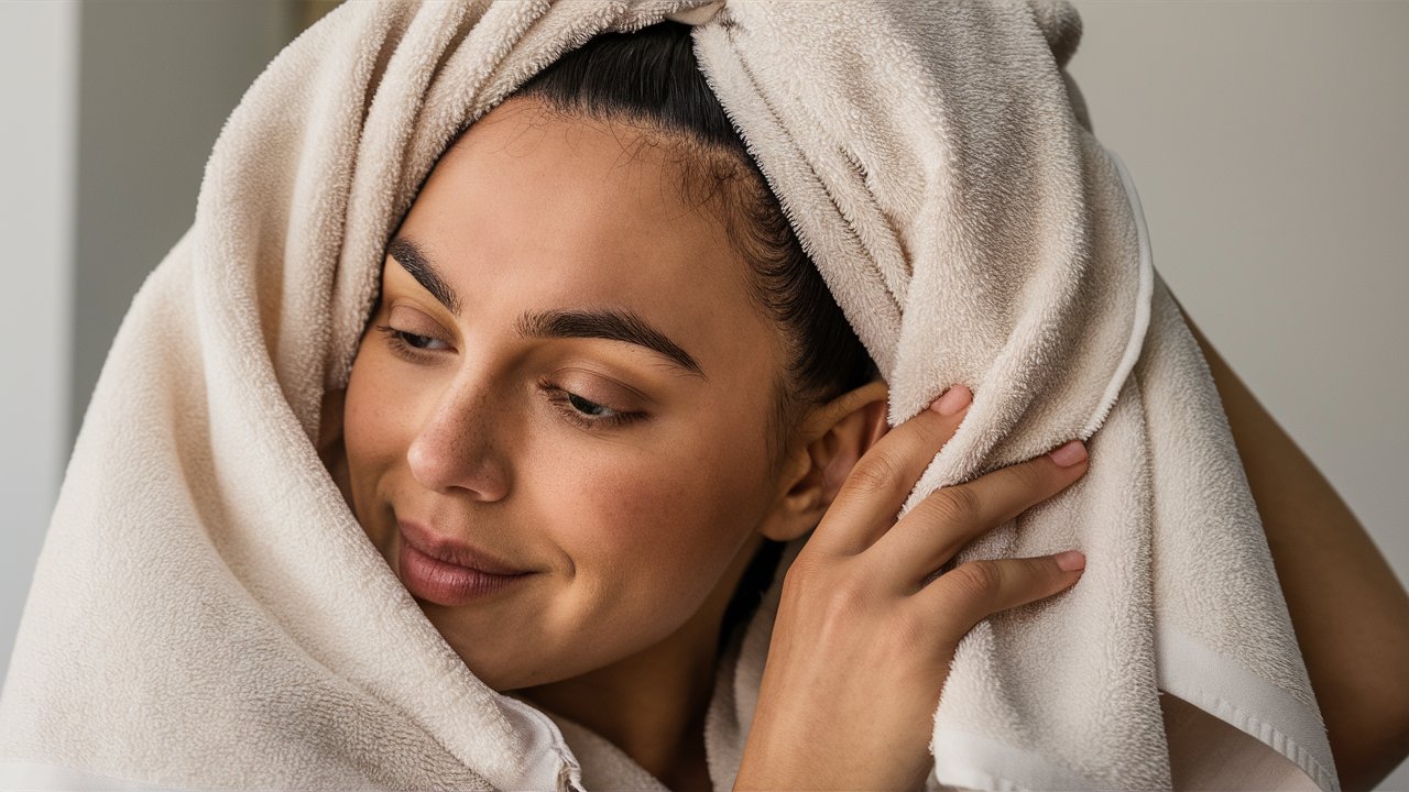 use towels to dry your hair