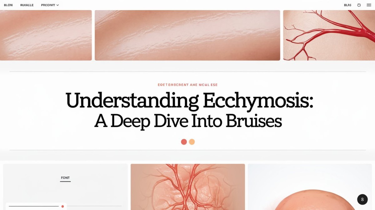 This is an image for topic Understanding Ecchymosis: A Deep Dive into Bruises