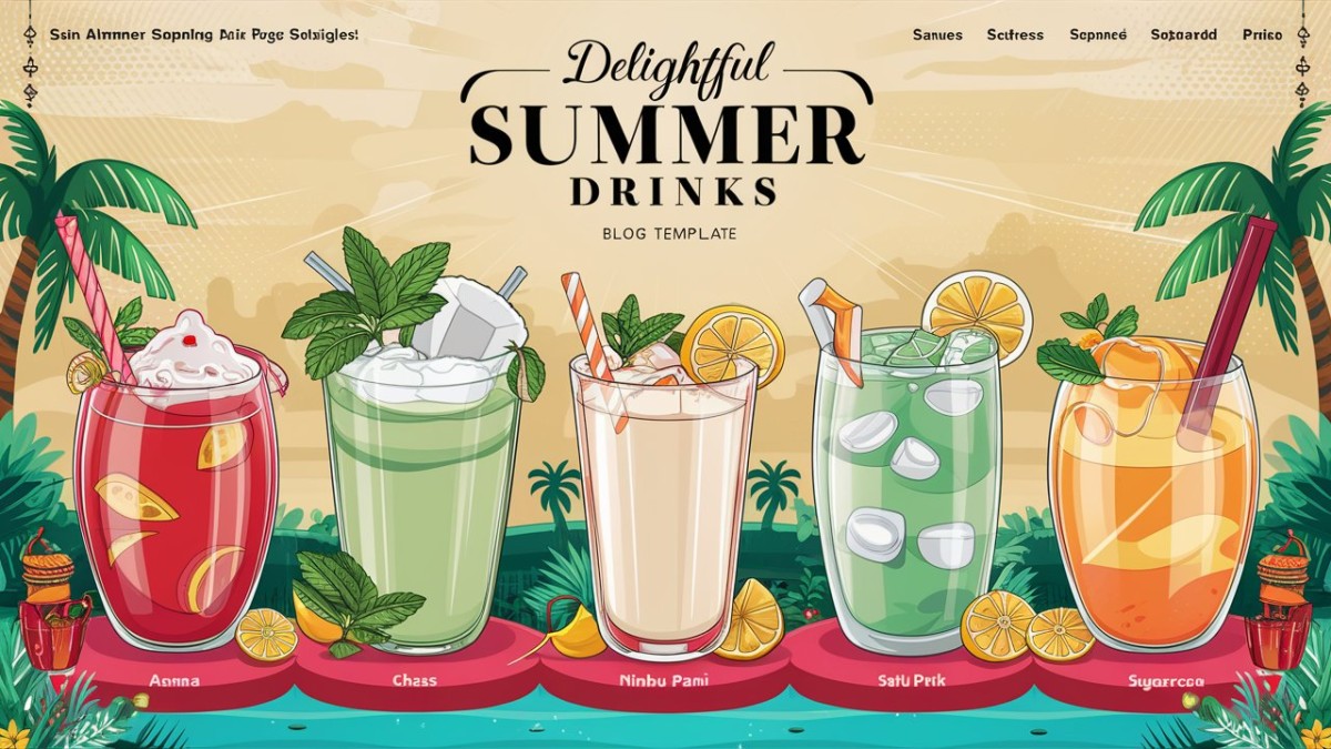 This is an image for topic Beat the Heat with These 6 Refreshing Drinks: A Health Guide