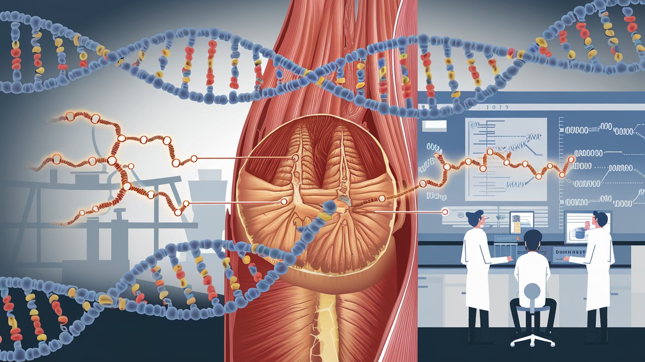 Genetic mutations weakening muscles over time.