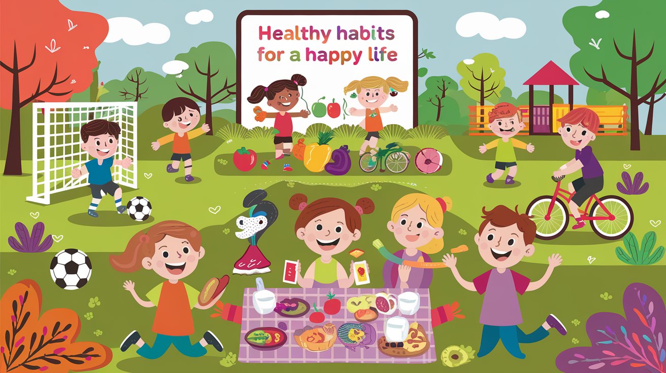 Active play and balanced diets ensure healthier futures.