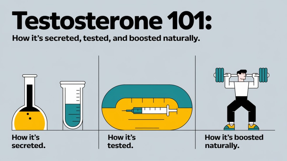 This is an image for topic Testosterone 101: How It’s Secreted, Tested, and Boosted Naturally