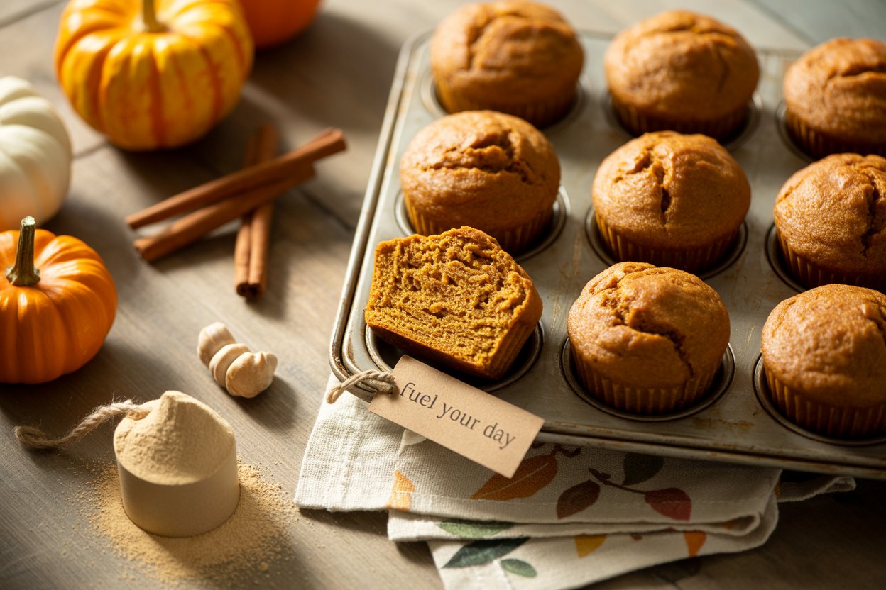 Pumpkin Spice Protein Muffins
