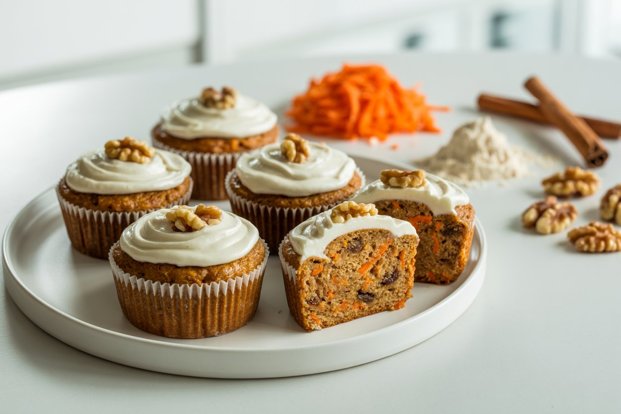 Carrot Cake Protein Muffins