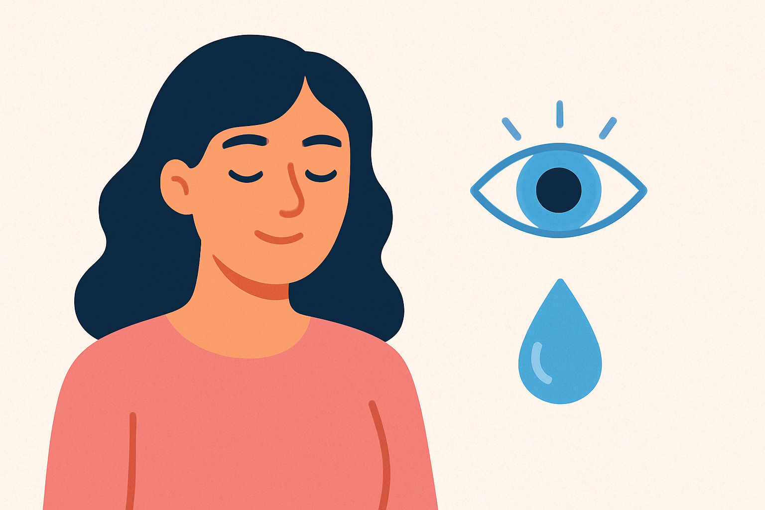Blinking more often 