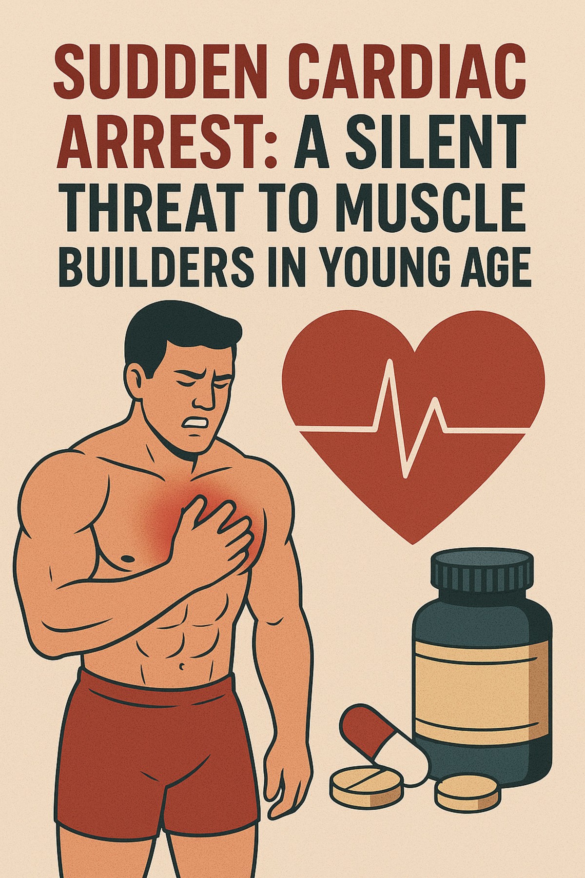 This is an image for topic Sudden Cardiac Arrest: A Silent Threat to Muscle Builders
