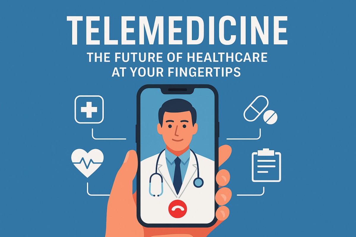 This is an image for topic Telemedicine: The Future of Healthcare at Your Fingertips