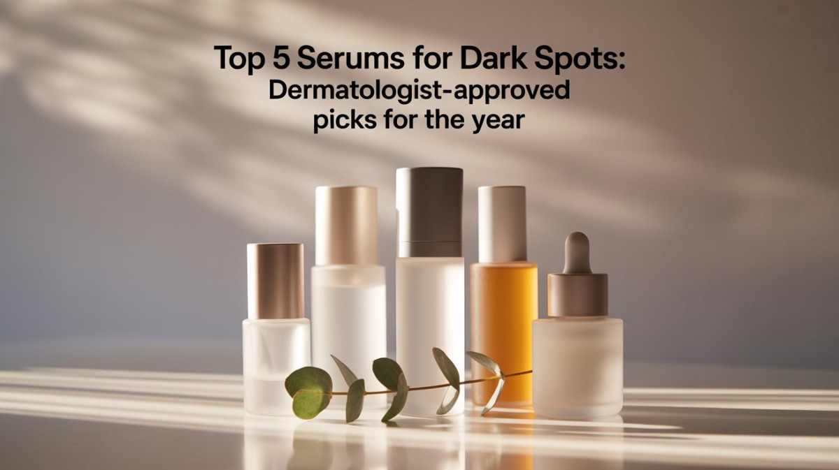 This is an image for topic  Top 5 Serums for Dark Spots: Dermatologist-Approved Picks for the Year