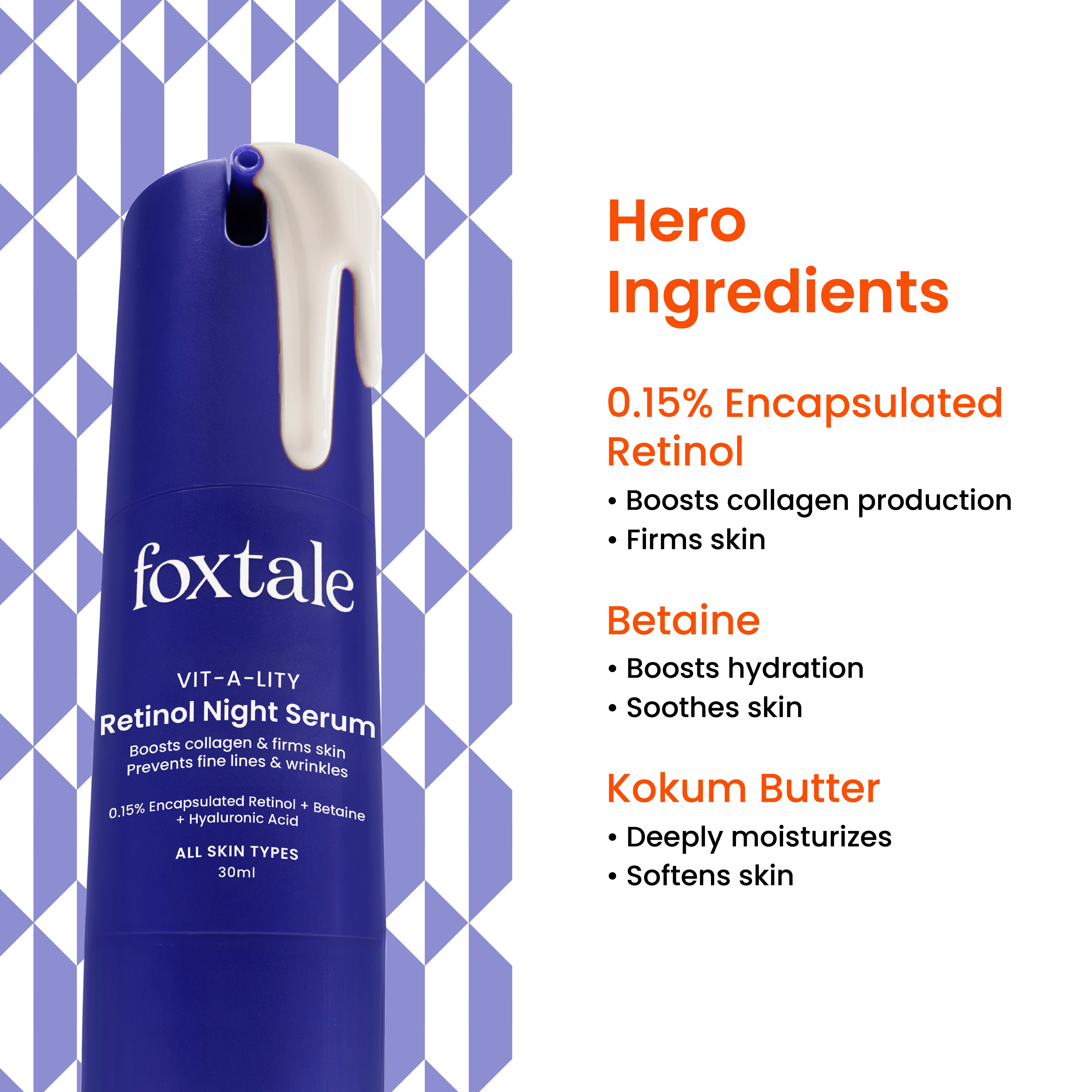 Key ingredients that supports Foxtale serum