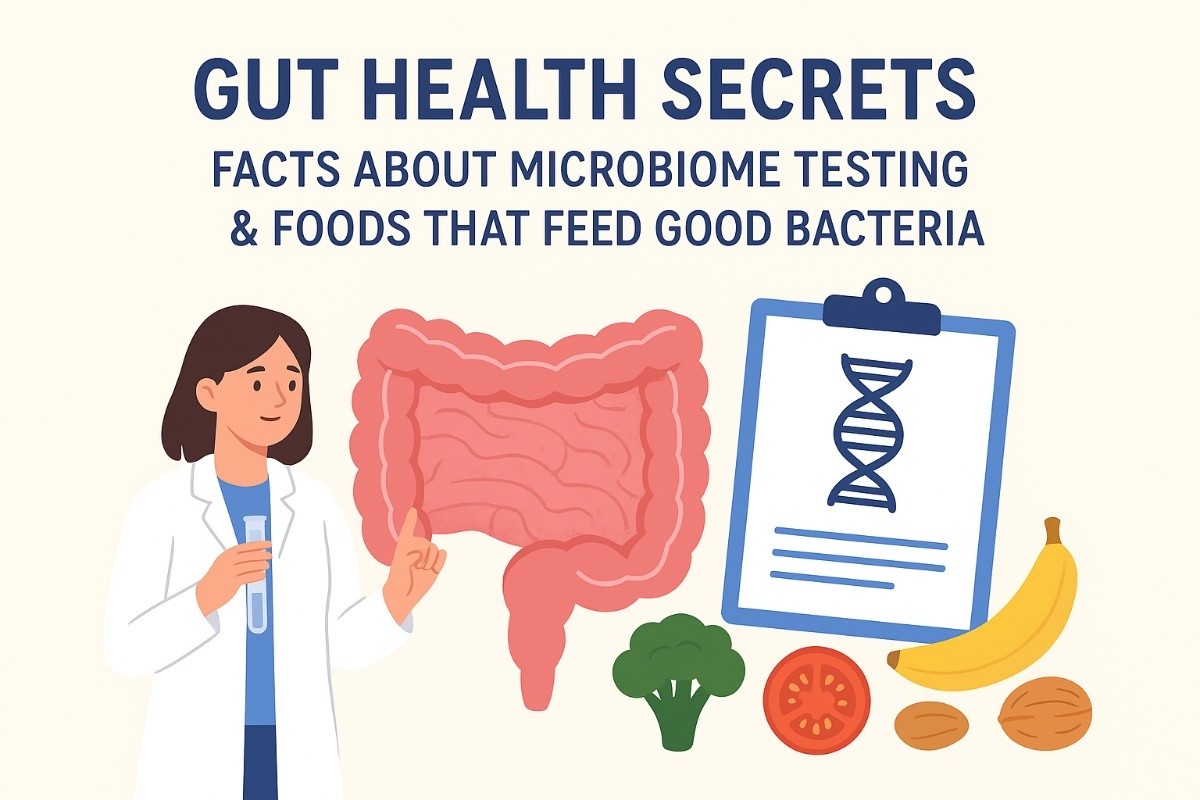 This is an image for topic Gut Health Secrets: Facts About Microbiome Testing & Foods That Feed Good Bacteria