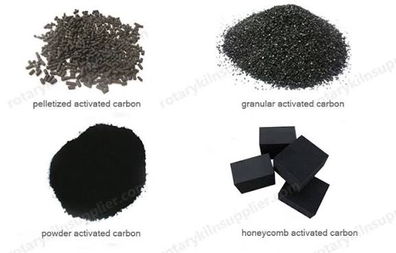Different types of charcoal 