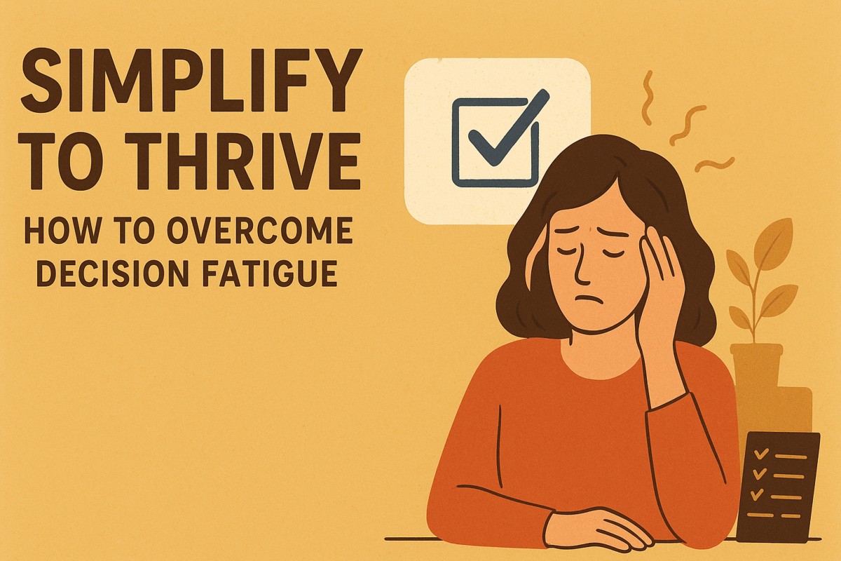 This is an image for topic Simplify to Thrive: How to Overcome Decision Fatigue