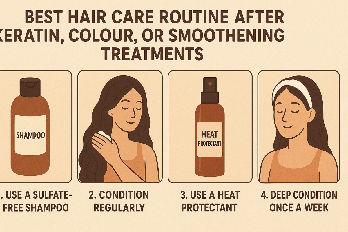 This is an image for topic Best Hair Care Routine After Keratin, Colour, or Smoothening Treatments