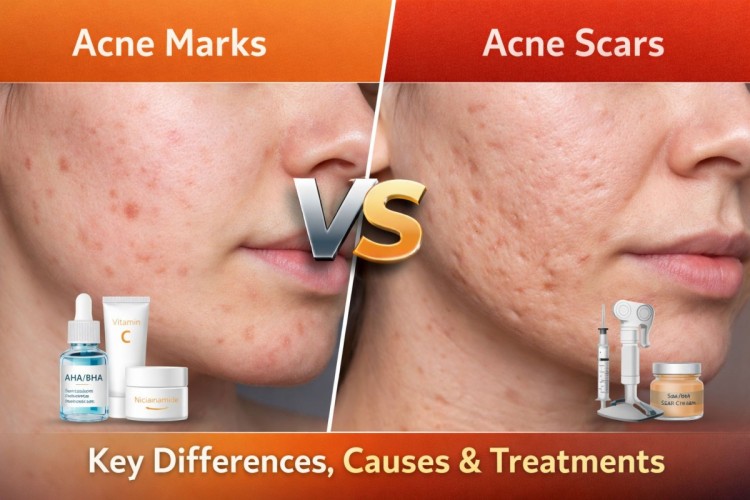 Acne Marks vs Acne Scars: Key Differences, Causes & Treatments
