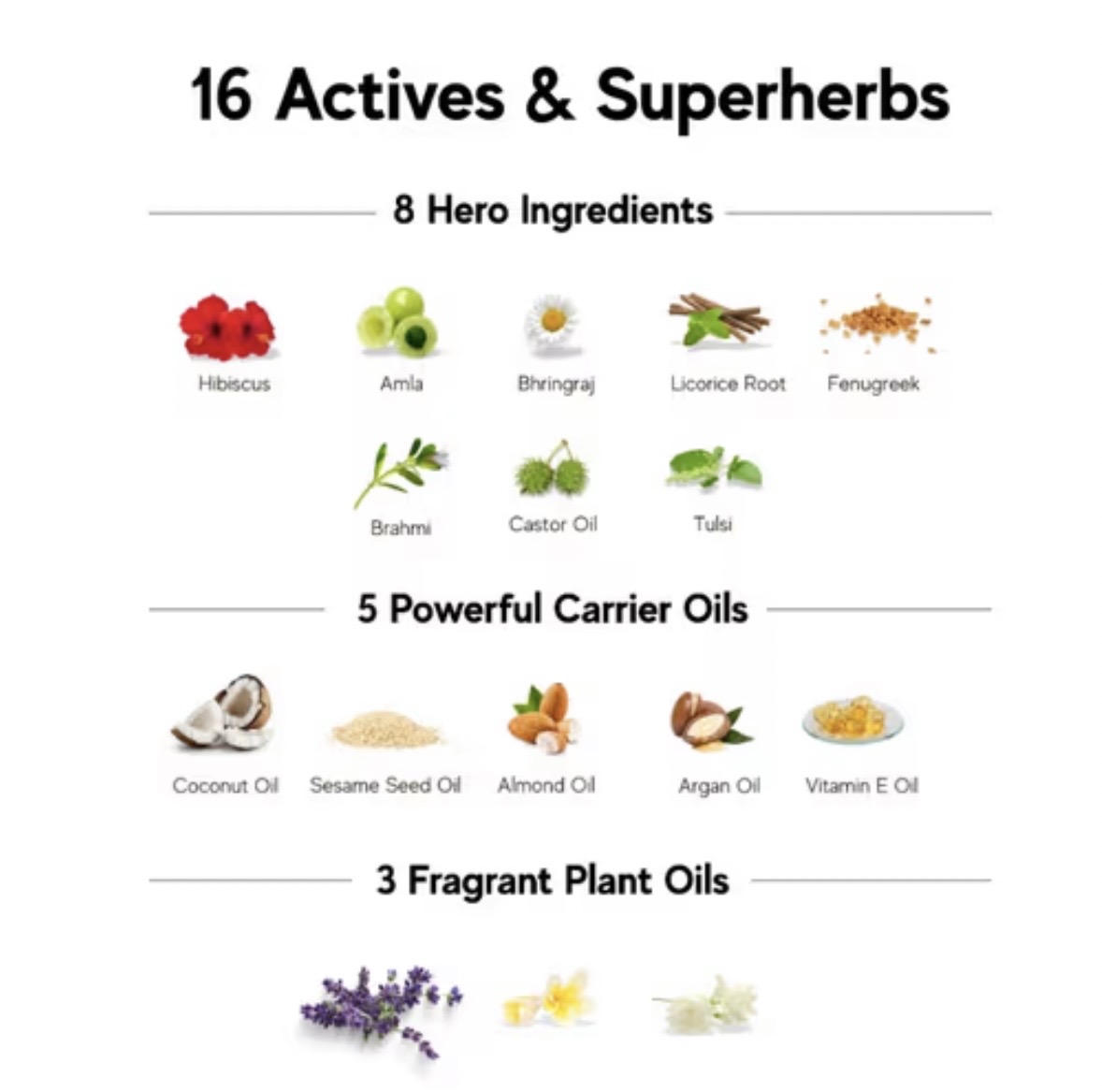 Essential Ingredients of Inde Wild Champi Oil