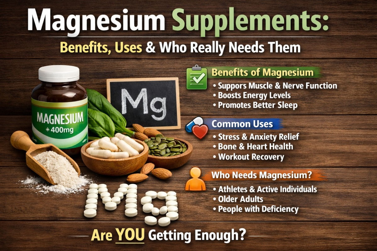 This is an image for topic Magnesium Supplements: Benefits, Uses & Who Really Needs Them