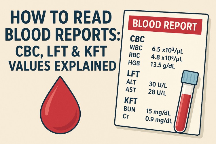 How to Read Blood Reports: CBC, LFT & KFT Values Explained Clearly