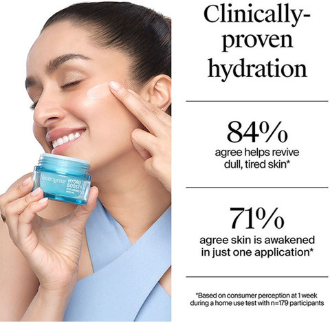 Study supporting effectiveness of neutrogena water gel 