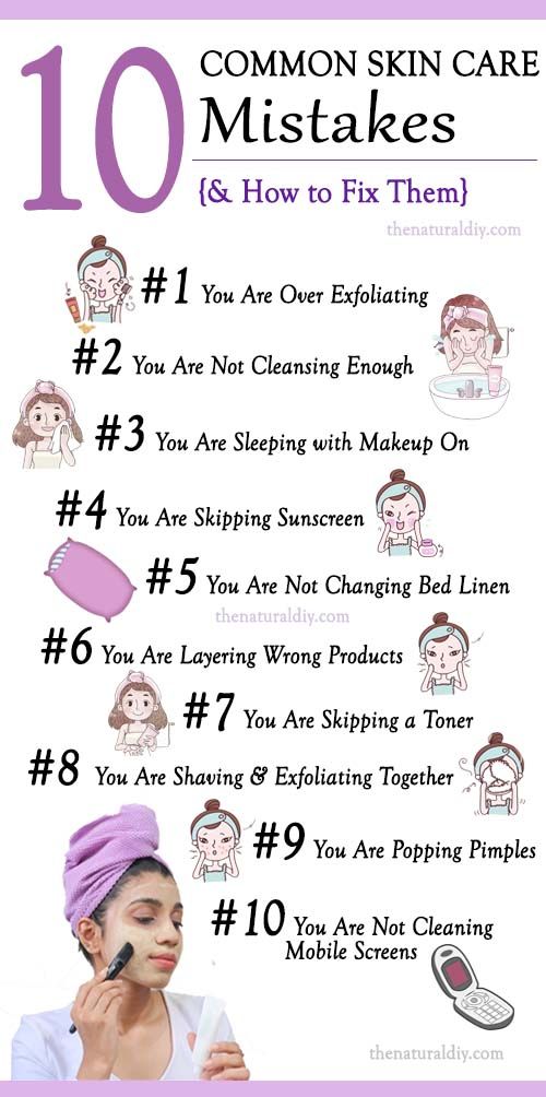 Common skincare mistakes 