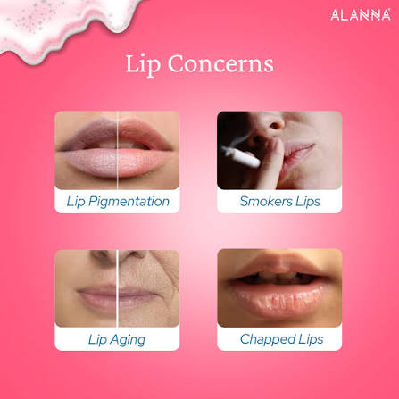 Different types of lip issues 