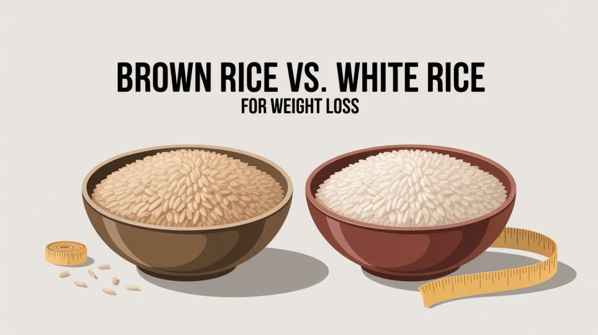 This is an image for topic Brown Rice Vs White Rice: What’s Better for Losing Weight?