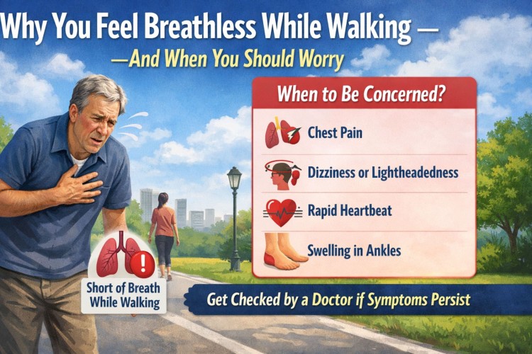 Why You Feel Breathless While Walking — And When You Should Worry