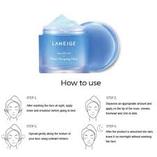 Steps for using Laneige Sleeping Mask