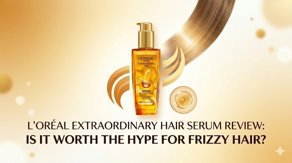 This is an image for topic L’Oréal Extraordinary Hair Serum Review: Is It Worth the Hype for Frizzy Hair?