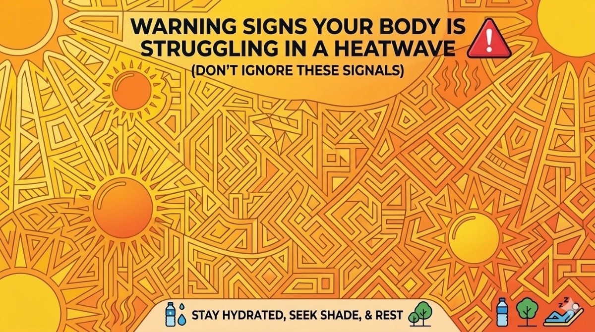 This is an image for topic Warning Signs Your Body Is Struggling in a Heatwave (Don’t Ignore These Signals)