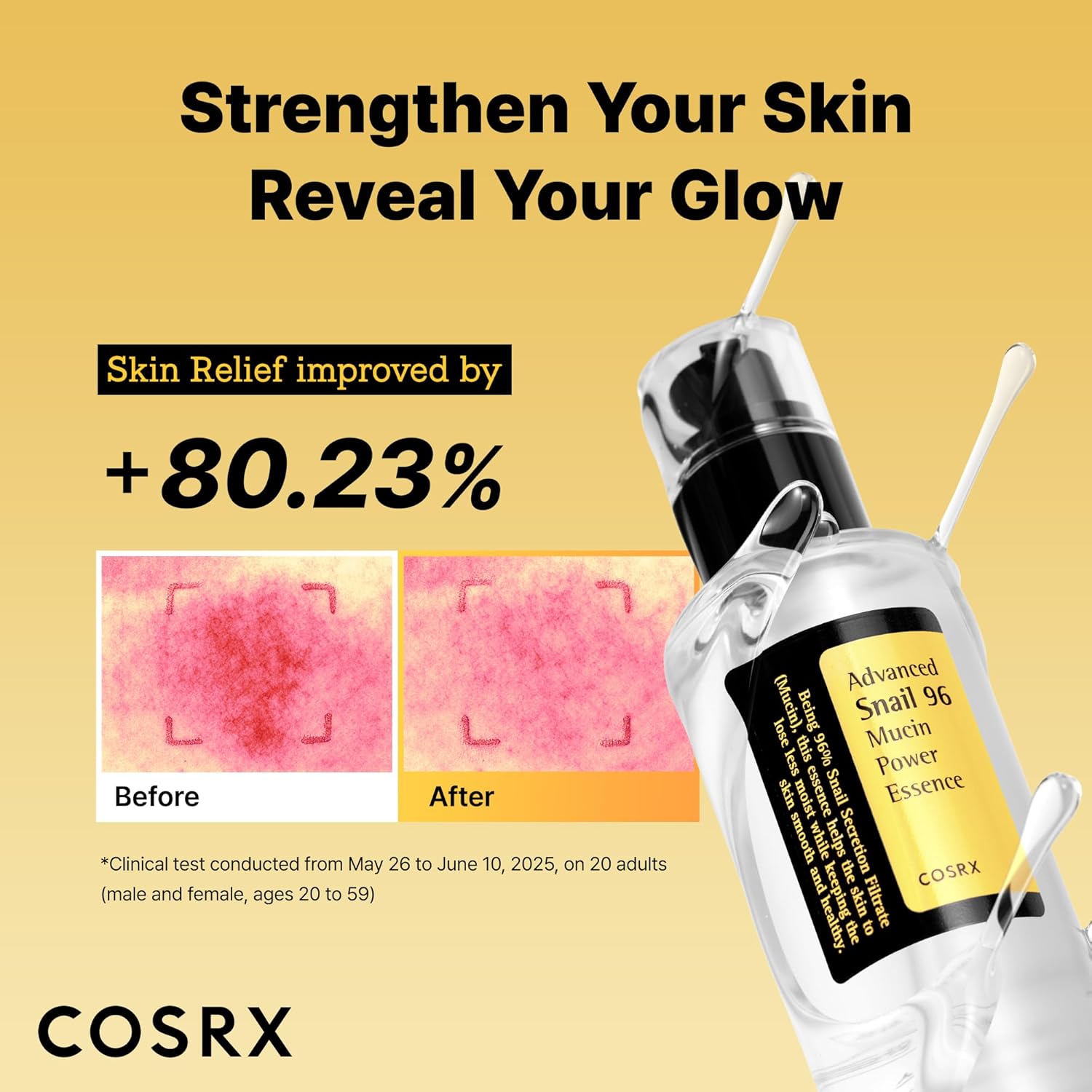 Results of COSRX Advanced Snail 96 Mucin Power Essence