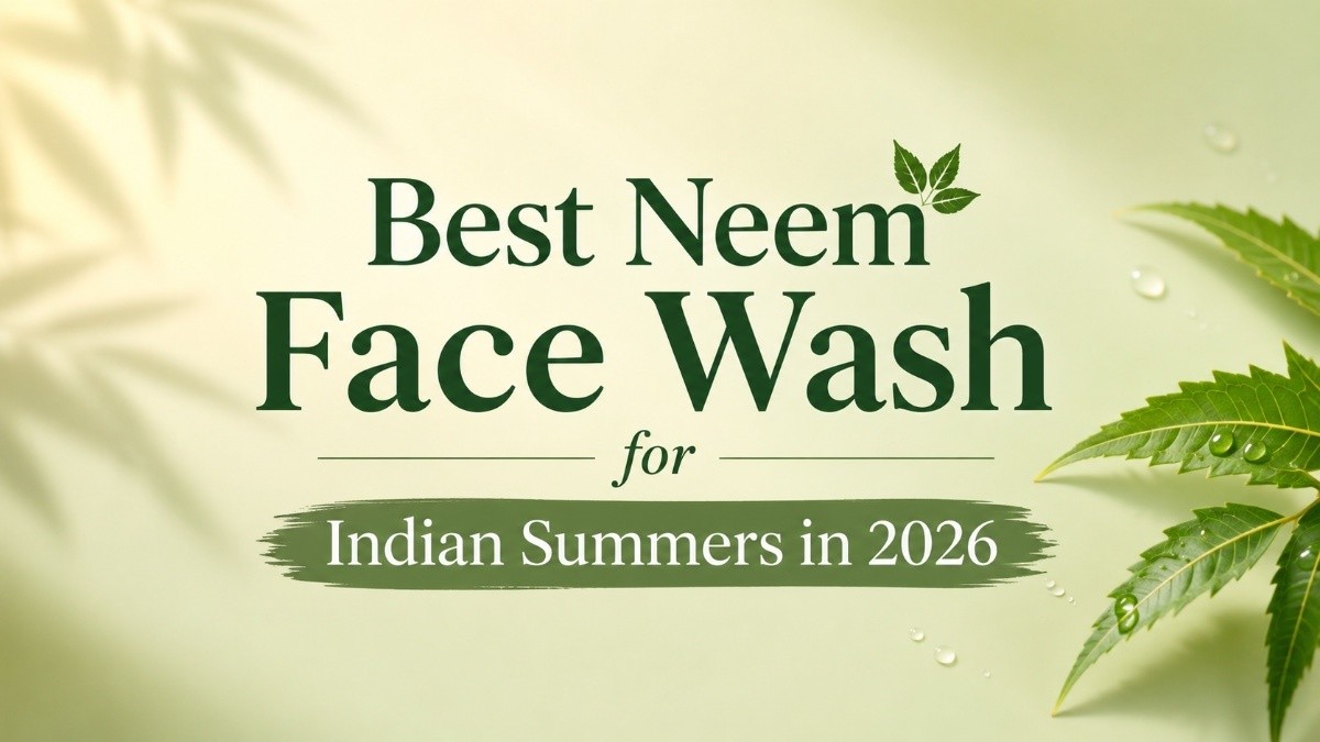 This is an image for topic Best Neem Face Wash for Indian Summers in 2026