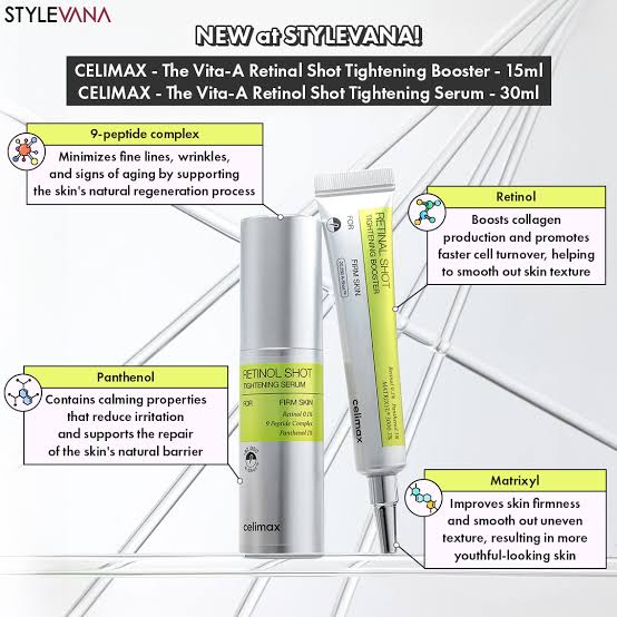 Formulation of Celimax The Vita A Retinal Shot Tightening Booster and Serum