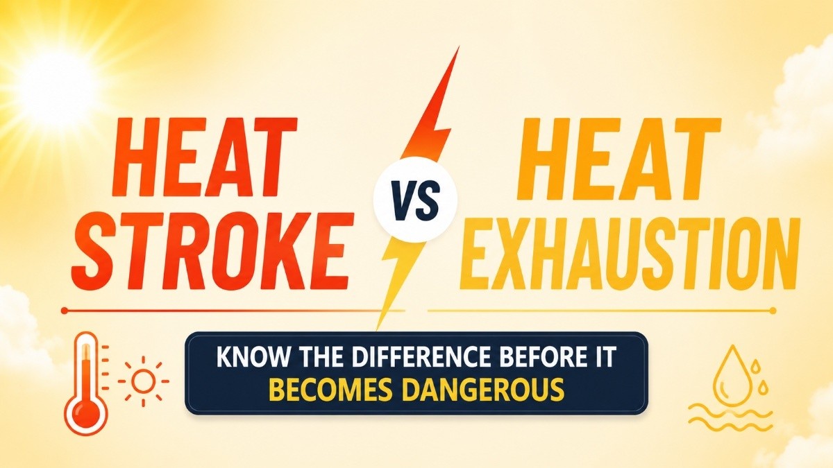 This is an image for topic Heat Stroke vs Heat Exhaustion: Know the Difference Before It Becomes Dangerous